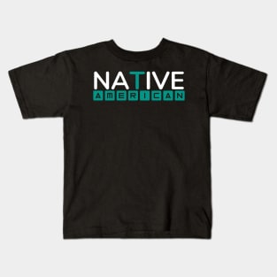 Native American Simple Typography Design Kids T-Shirt